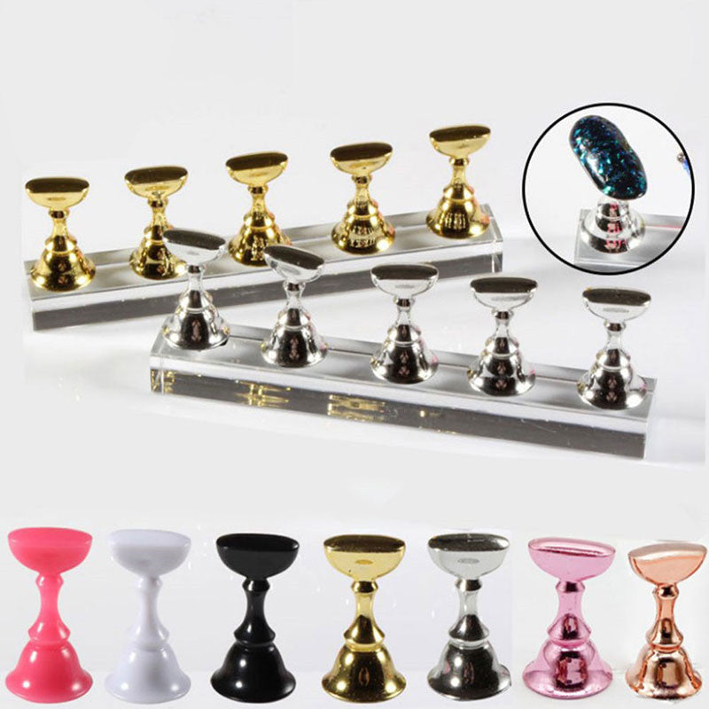 Acrylic Transparent Base for Nail Holder Magnet Chessboard Practice Seat