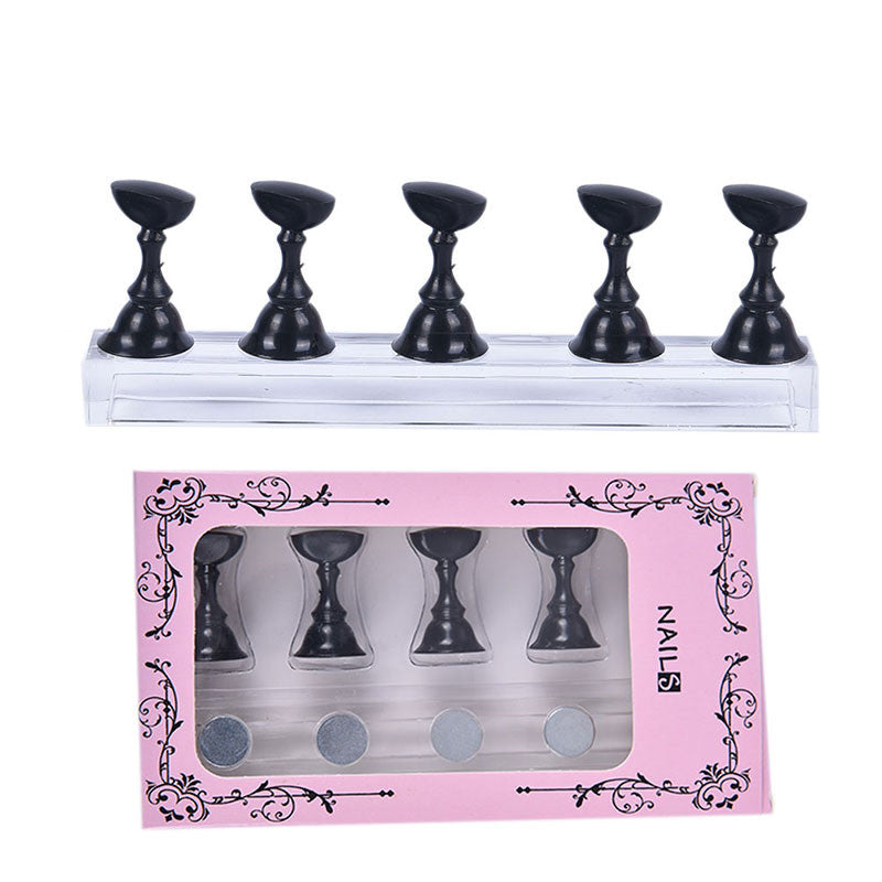 Acrylic Transparent Base for Nail Holder Magnet Chessboard Practice Seat