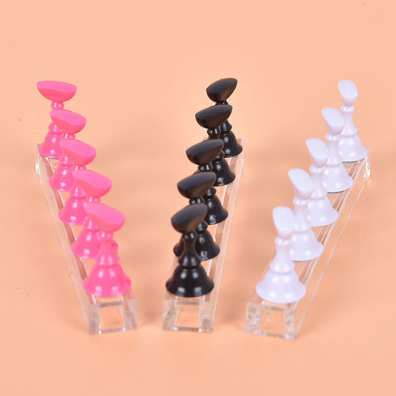 Acrylic Transparent Base for Nail Holder Magnet Chessboard Practice Seat