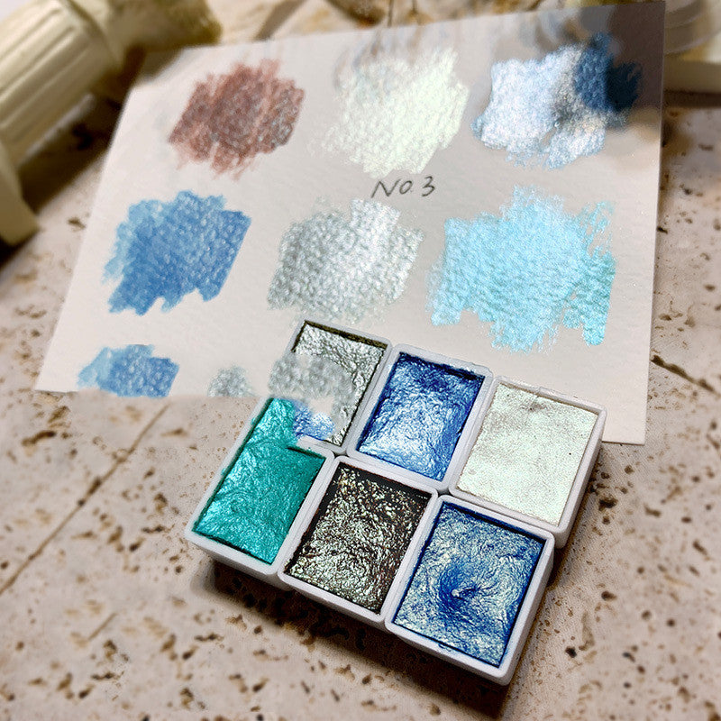 Nail Art Solid Watercolor Blooming Pearlescent Pigment Nail Polish Popular Color Special Japanese-Style Painted Nail Decorations