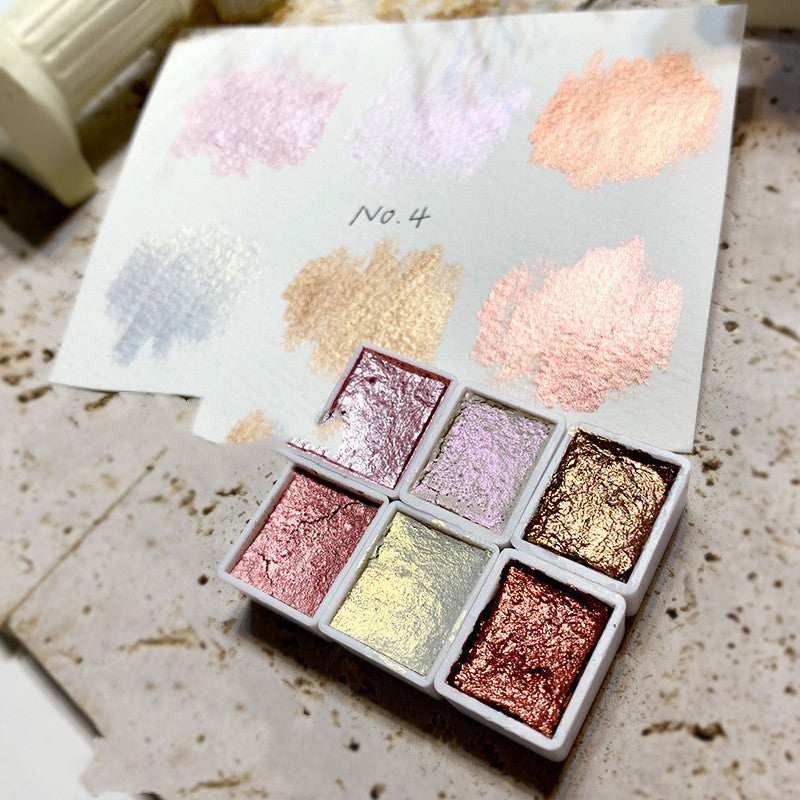 Nail Art Solid Watercolor Blooming Pearlescent Pigment Nail Polish Popular Color Special Japanese-Style Painted Nail Decorations