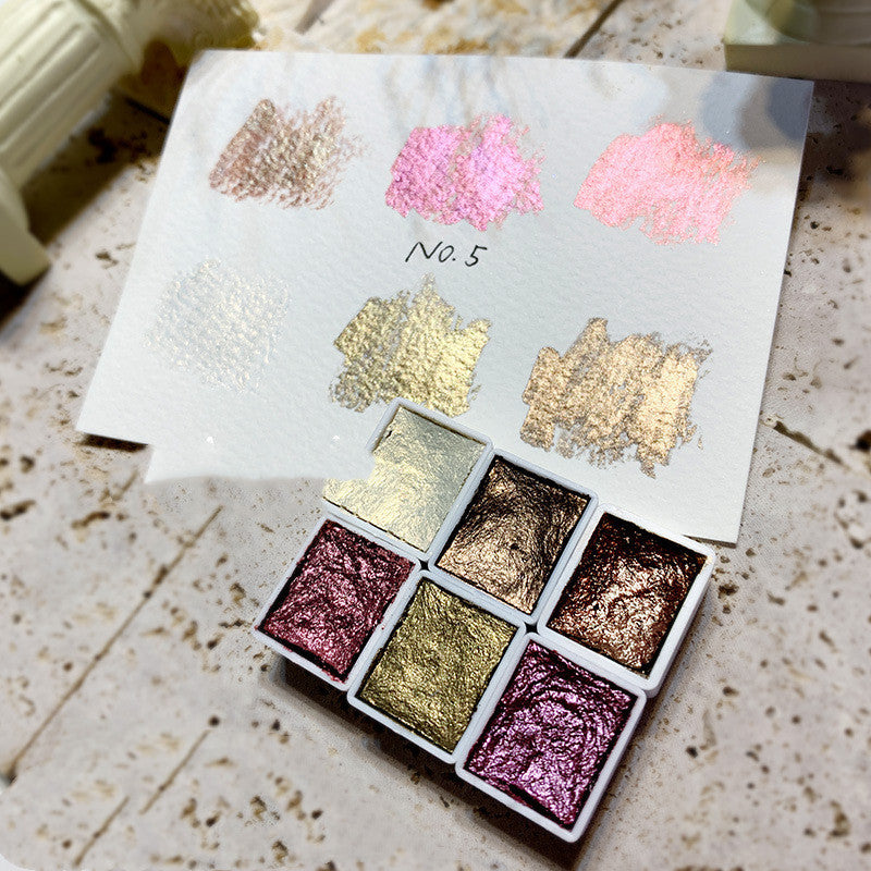 Nail Art Solid Watercolor Blooming Pearlescent Pigment Nail Polish Popular Color Special Japanese-Style Painted Nail Decorations