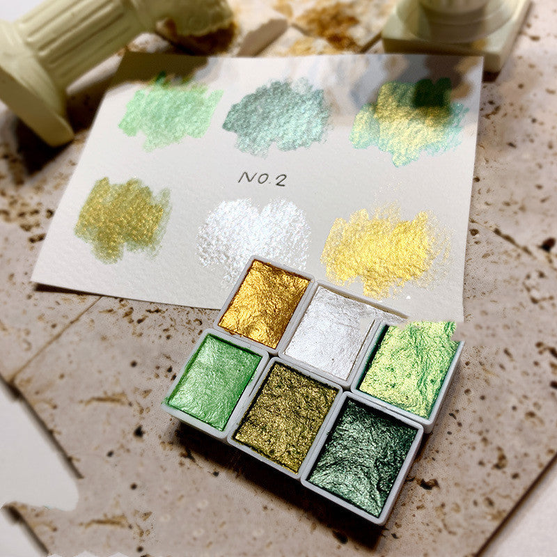 Nail Art Solid Watercolor Blooming Pearlescent Pigment Nail Polish Popular Color Special Japanese-Style Painted Nail Decorations