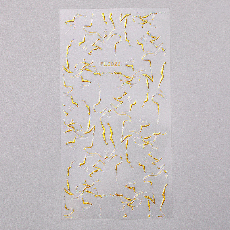 Gold Three-dimensional Applique