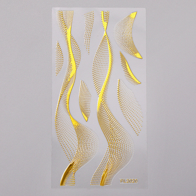 Gold Three-dimensional Applique