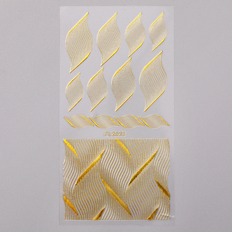 Gold Three-dimensional Applique