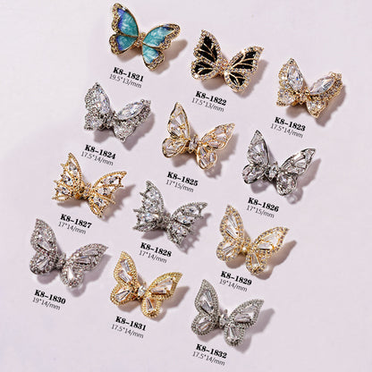 Moving Smart Butterfly Nail Art Jewelry