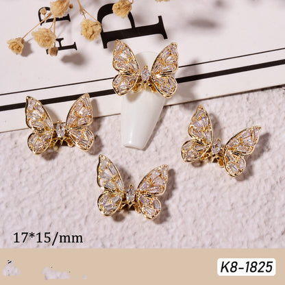 Moving Smart Butterfly Nail Art Jewelry