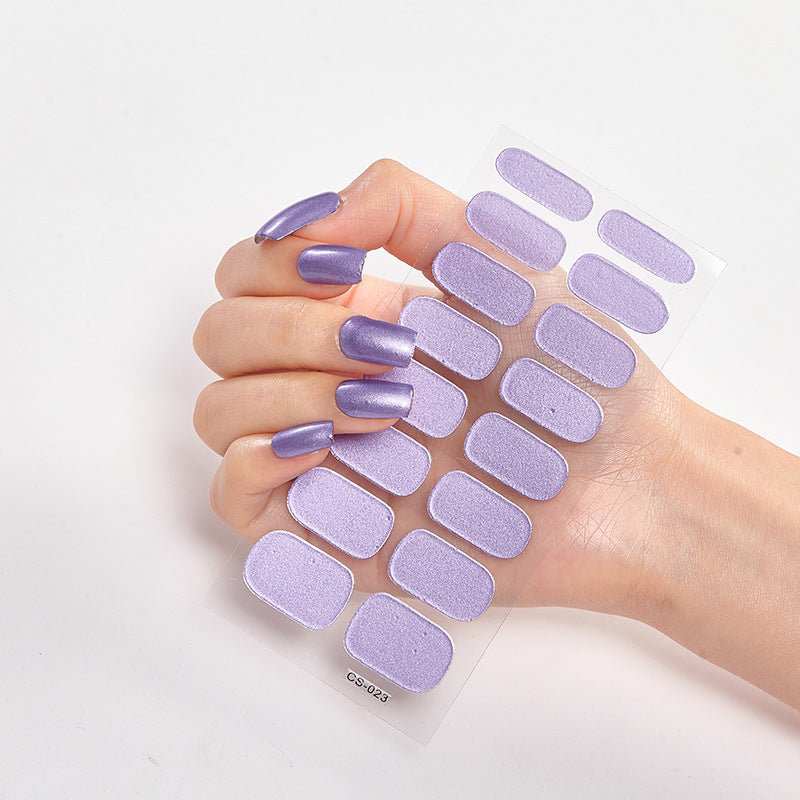 Pure Color 16 Nail Stickers