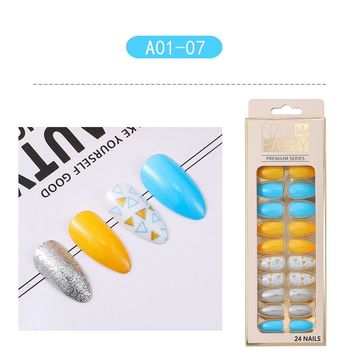 Fashionable Detachable Water Drop Nail Patch