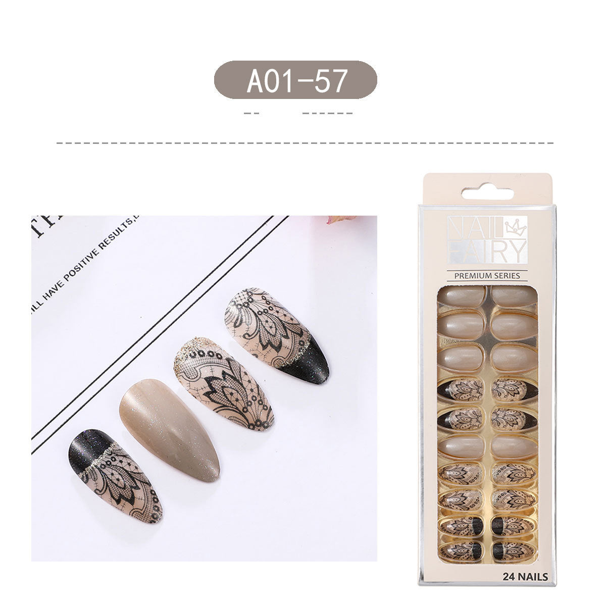 Fashionable Detachable Water Drop Nail Patch