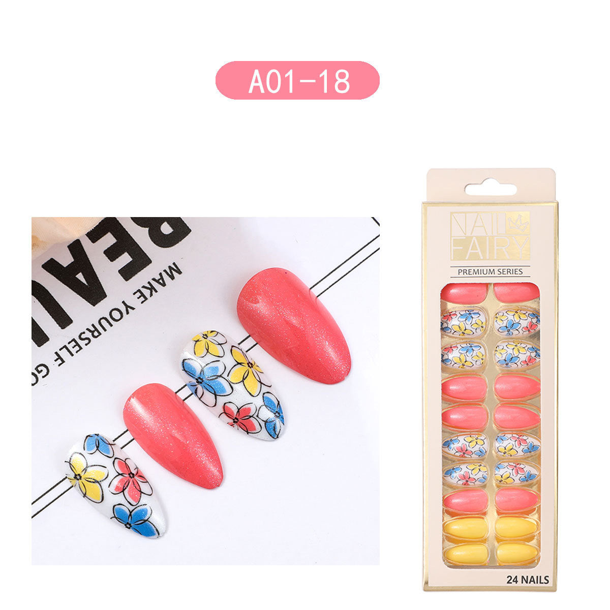 Fashionable Detachable Water Drop Nail Patch