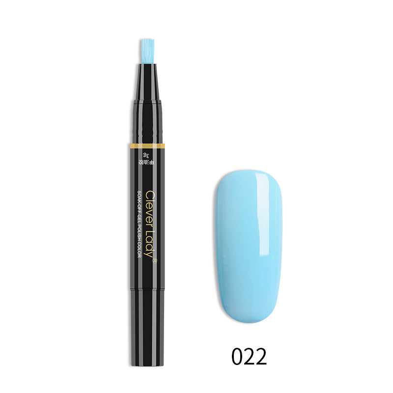 New Style Nail Polish One-Step Glue Nail Polish Glue Three-In-One Nail Polish Pen One-Step Nail Glue