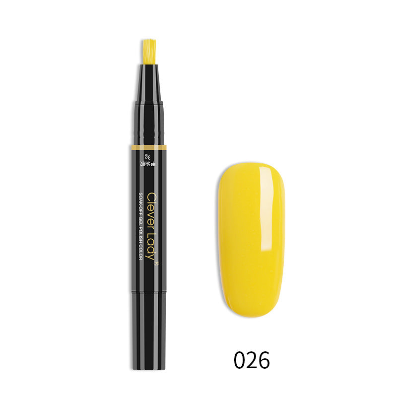 New Style Nail Polish One-Step Glue Nail Polish Glue Three-In-One Nail Polish Pen One-Step Nail Glue