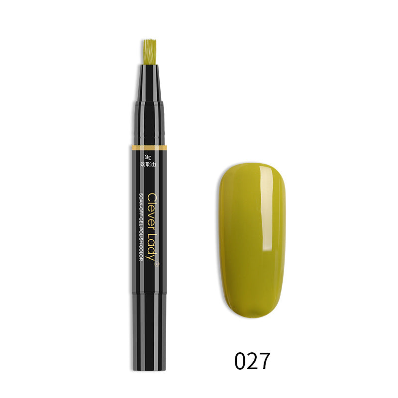 New Style Nail Polish One-Step Glue Nail Polish Glue Three-In-One Nail Polish Pen One-Step Nail Glue