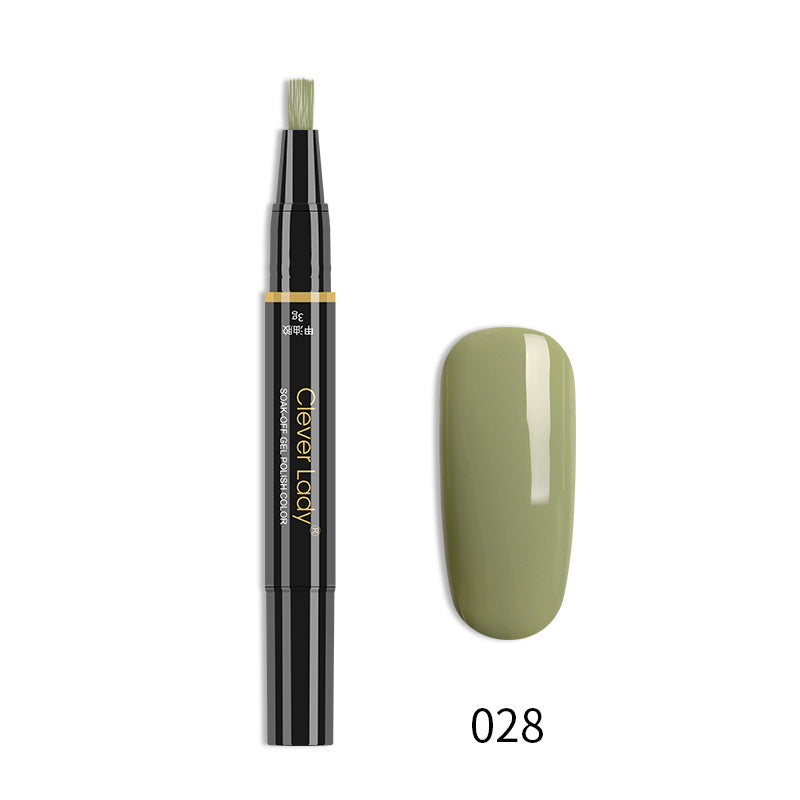 New Style Nail Polish One-Step Glue Nail Polish Glue Three-In-One Nail Polish Pen One-Step Nail Glue