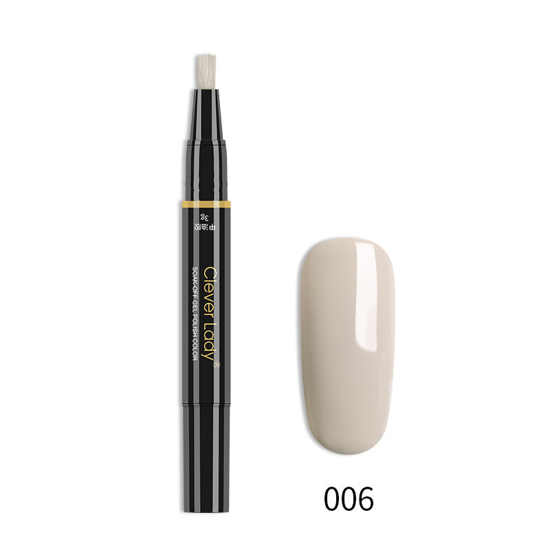 New Style Nail Polish One-Step Glue Nail Polish Glue Three-In-One Nail Polish Pen One-Step Nail Glue