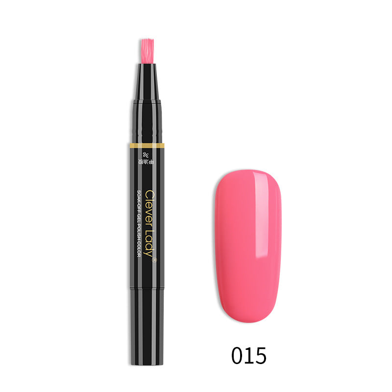 New Style Nail Polish One-Step Glue Nail Polish Glue Three-In-One Nail Polish Pen One-Step Nail Glue