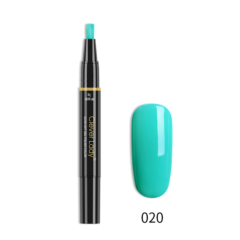 New Style Nail Polish One-Step Glue Nail Polish Glue Three-In-One Nail Polish Pen One-Step Nail Glue