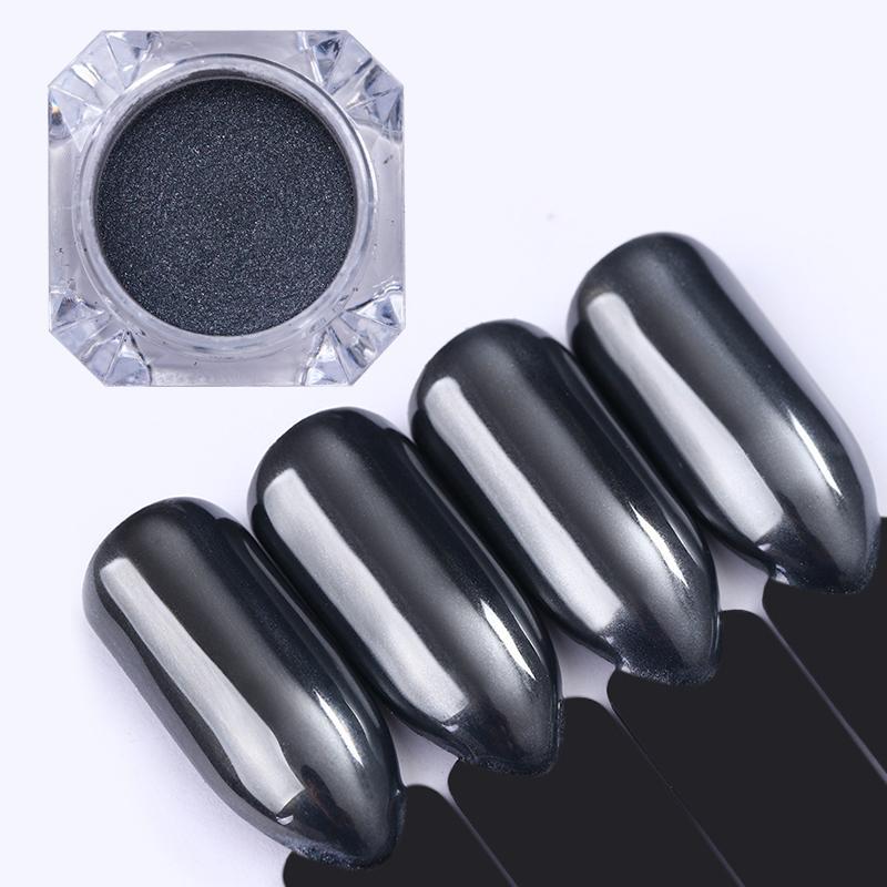 1g Diamond Pure Black  Powder Mirror Glitter