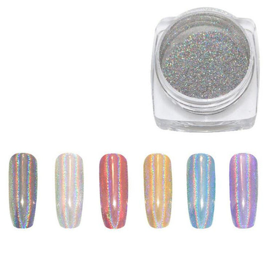 Nail plated magic mirror powder