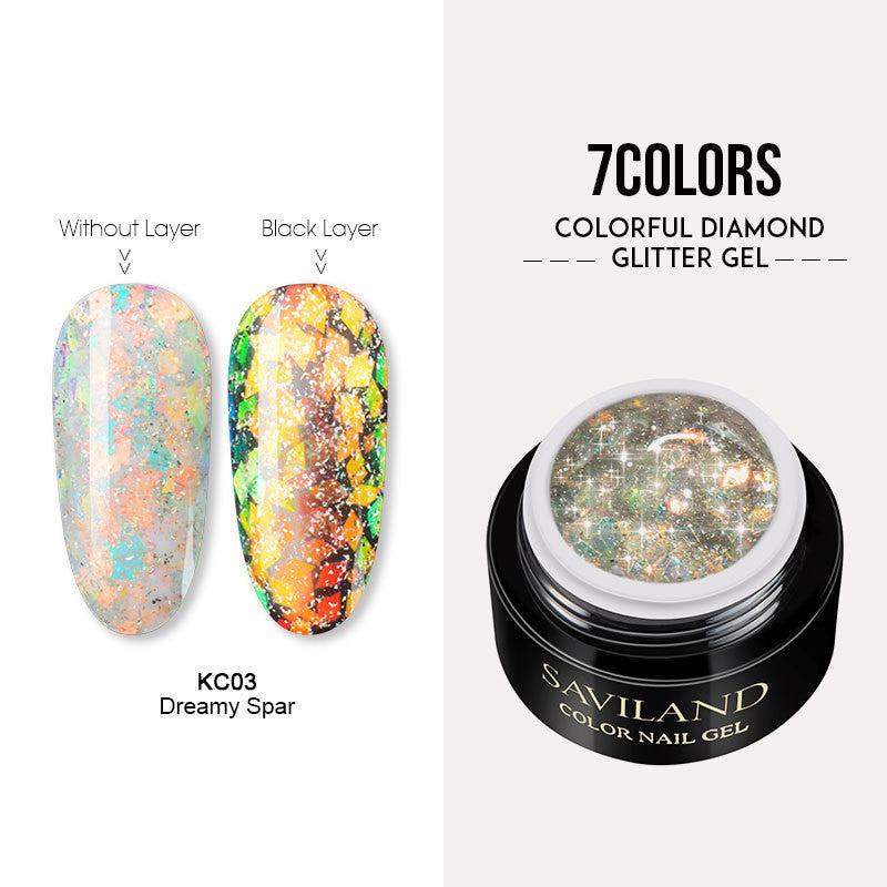 Bright diamond glue shiny phototherapy glue