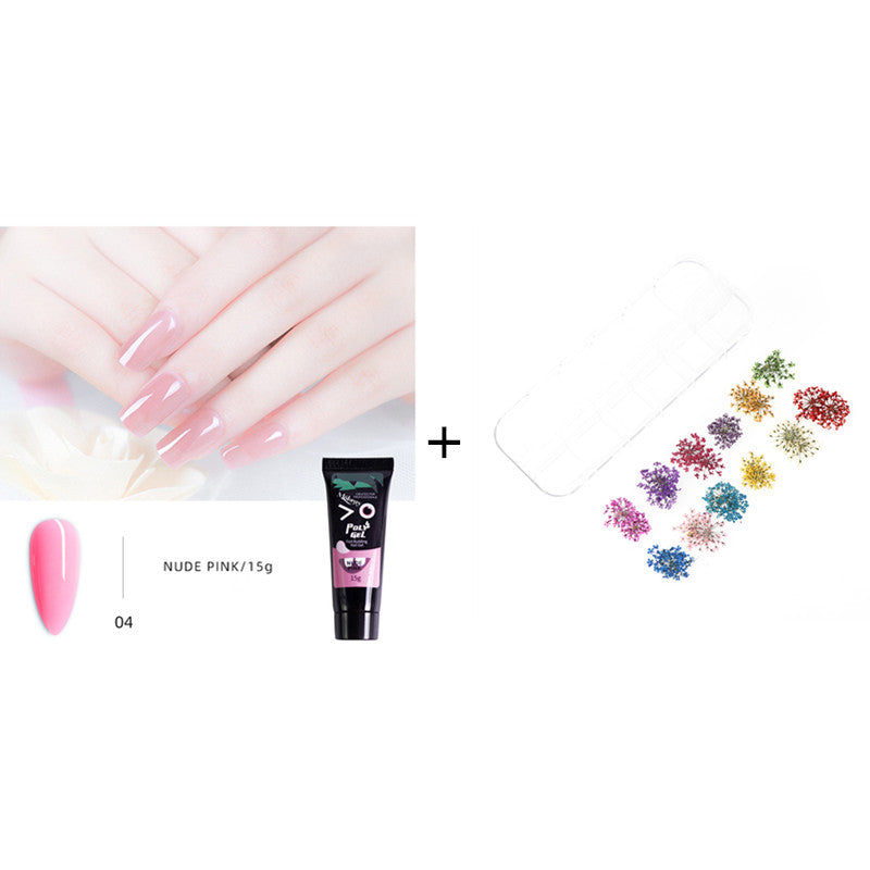 Nail extension glue 15ml non-paper support crystal fast nail extension gel UV phototherapy glue