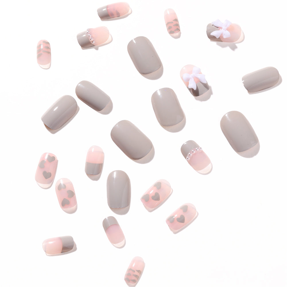 Fake Nail Patches Hand Wearing Art