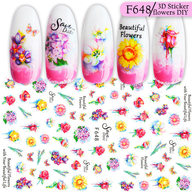 3D adhesive sticker color