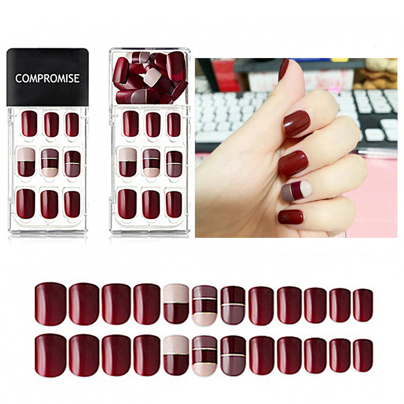 Soft nail without crease