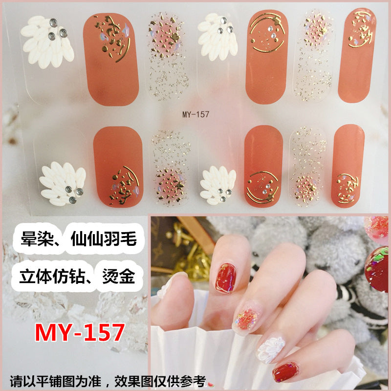 Baking-free Gel Three-dimensional Nail Stickers Full Paste Waterproof And Durable