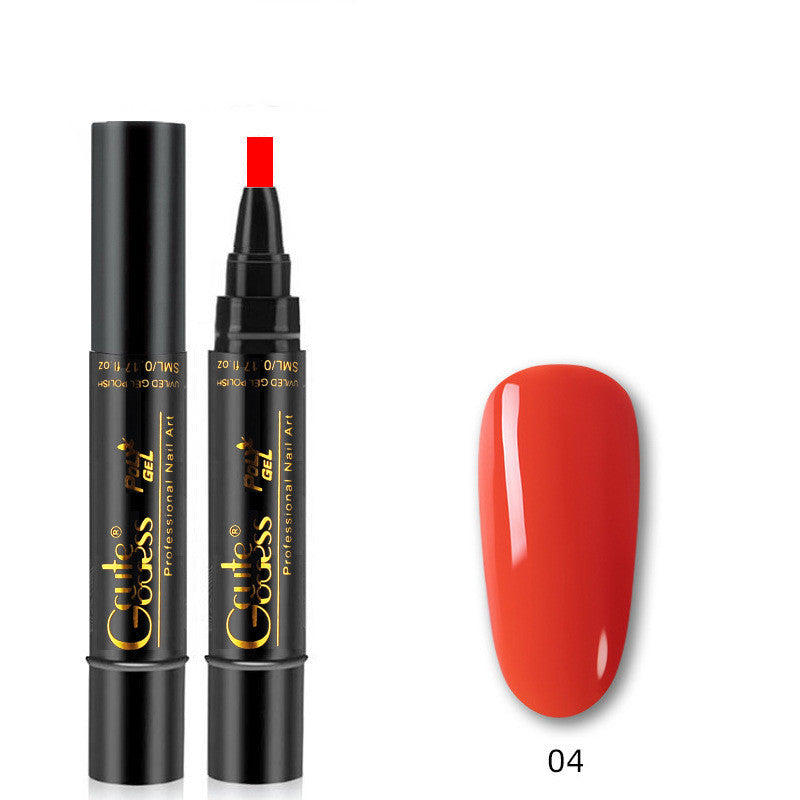3-in-1 Nail Glue Pen Flash One-step Glue Phototherapy Plastic
