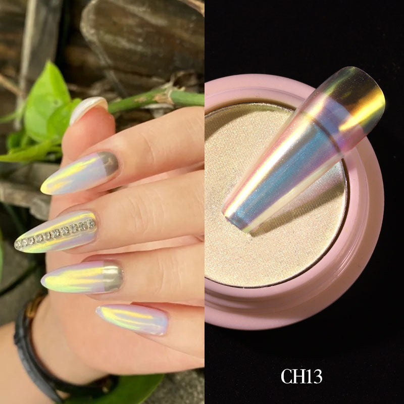 Nail solid powder Symphony mirror powder