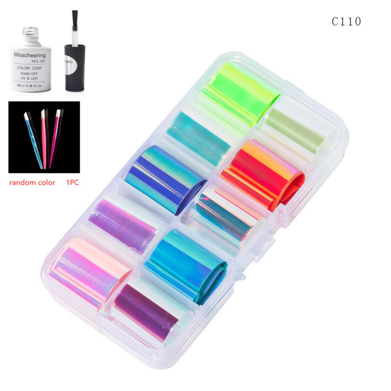 Nail Art Transfer Foils Set Of 12