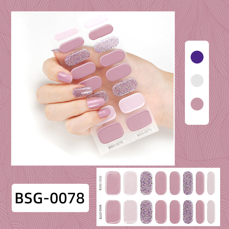 Semi-curing Gel Nail Sticker Gel Beauty