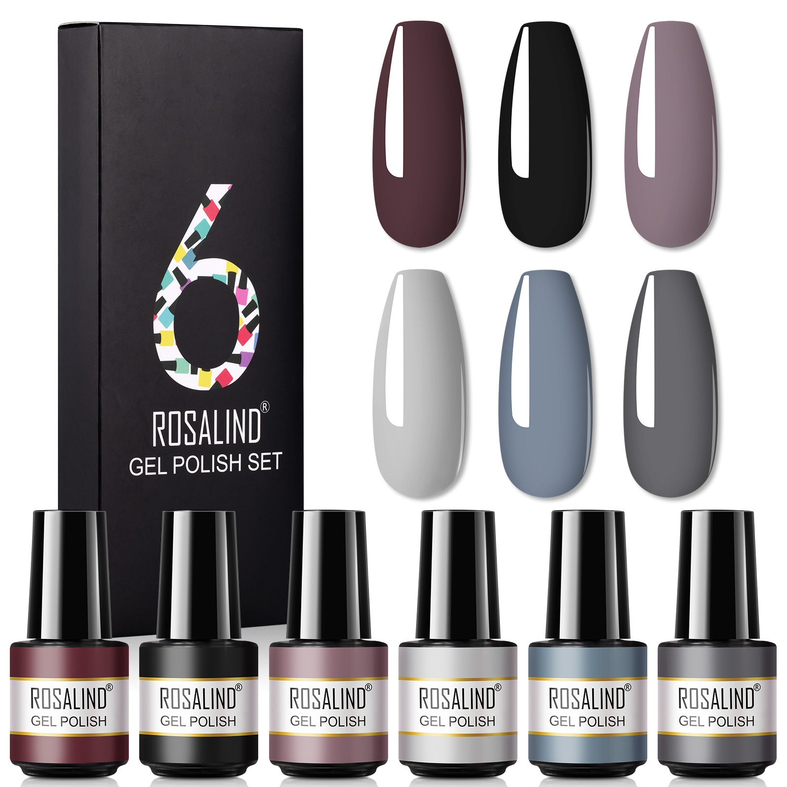 A Bottle Of One-color Fine Glitter Nail Polish Set Box Korean Nail Color Glue