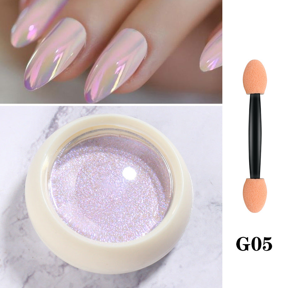 New Nail Beauty Solid State Aurora Powder Suit