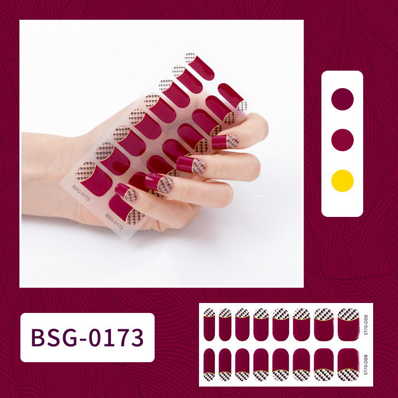 Semi-curing Gel Nail Sticker Gel Beauty