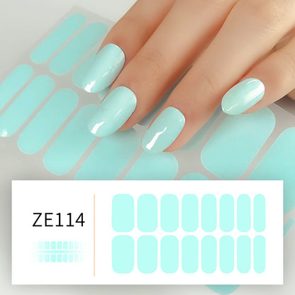 Solid Color Nail Stickers Adhesive For Pregnant Women