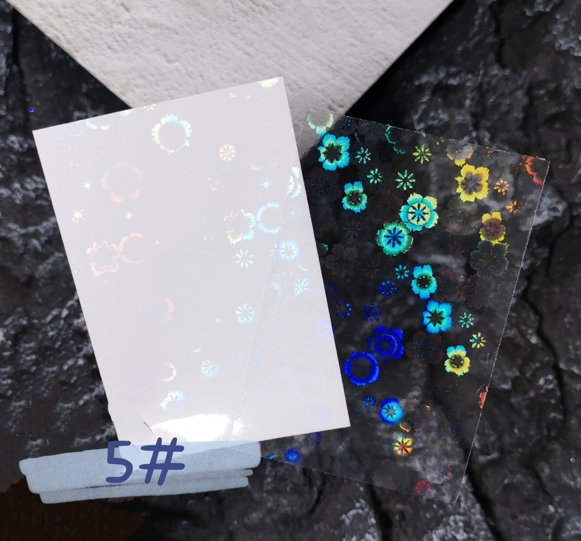 Fashion Simple Nail Art Love Laser Sticker