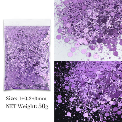 Korean Big Sequins Nail Shimmering Powder