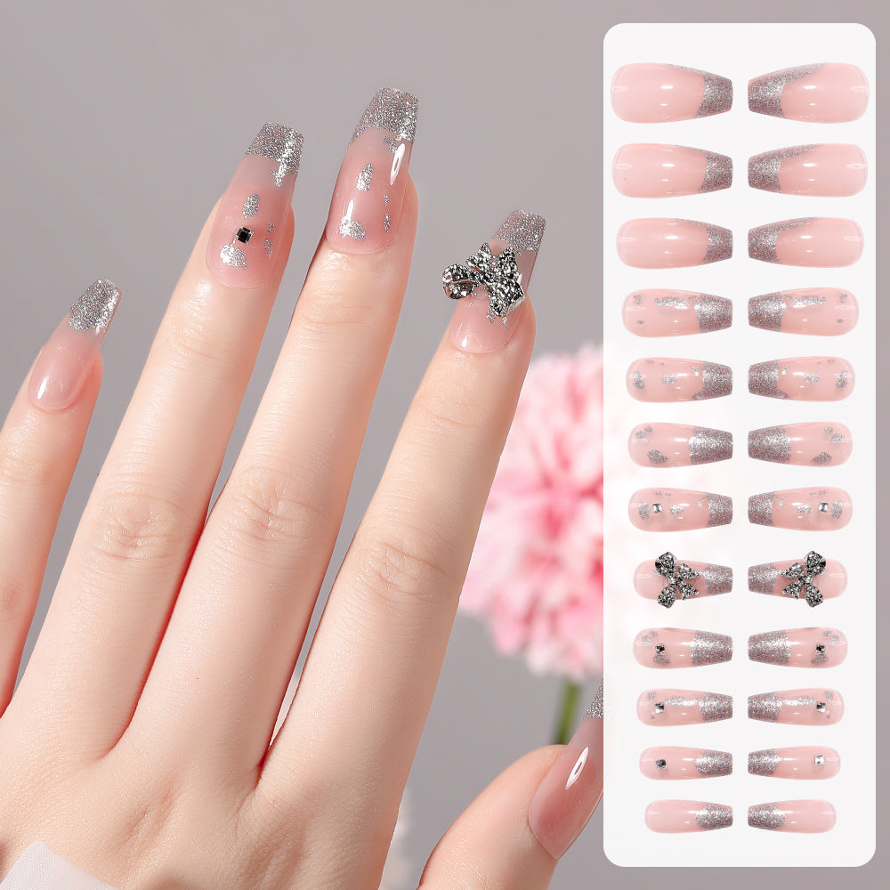 Fake Nail Patches Hand Wearing Art