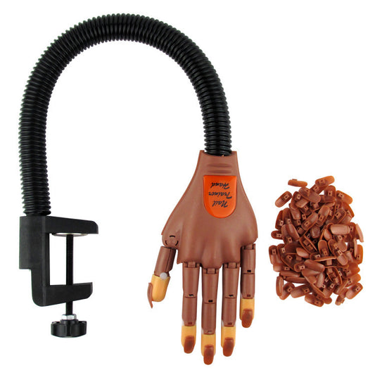 Manicure practice hand activity prosthetic hand