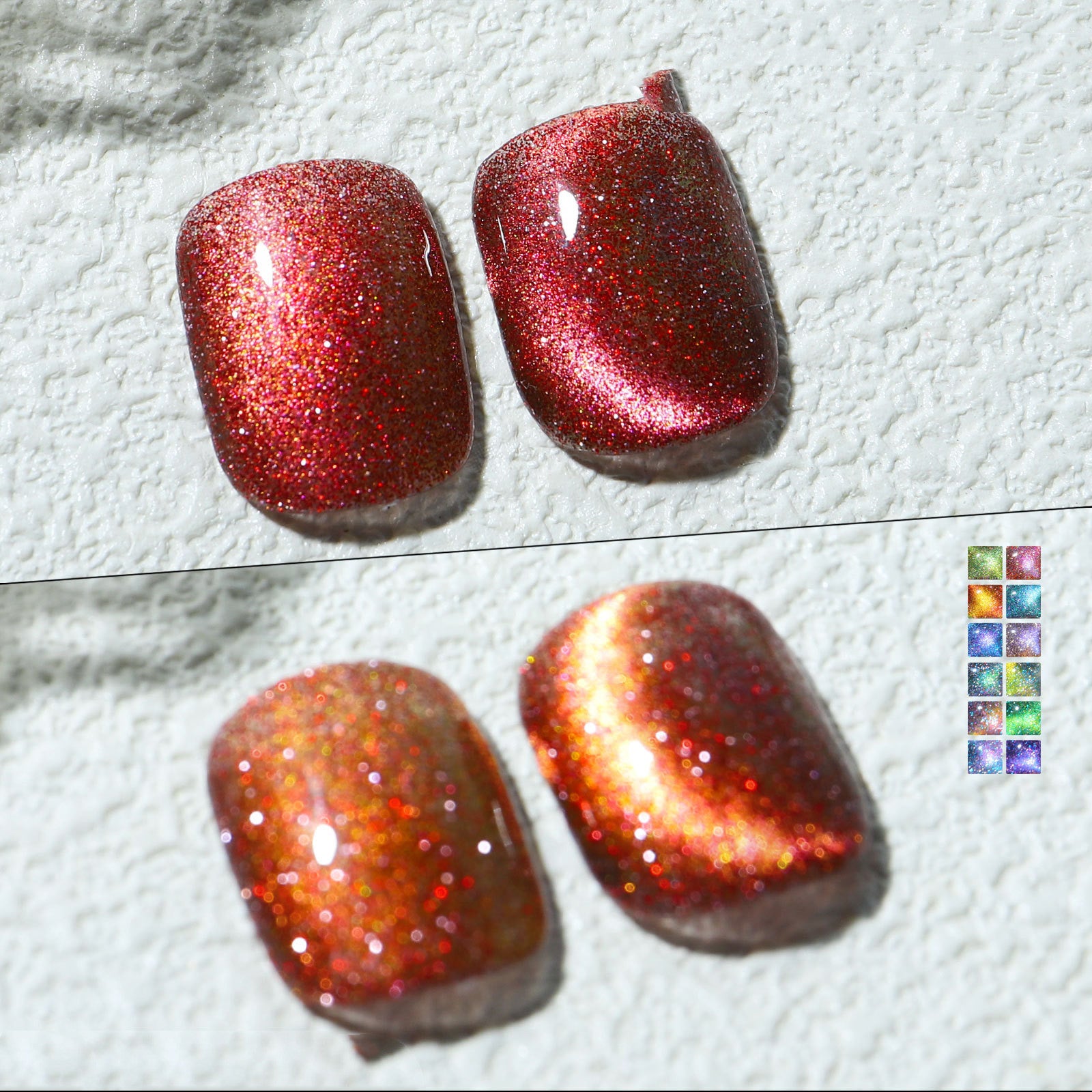 Aurora Mystical Galaxy Cat-Eye Shiny Nail Gel Polish