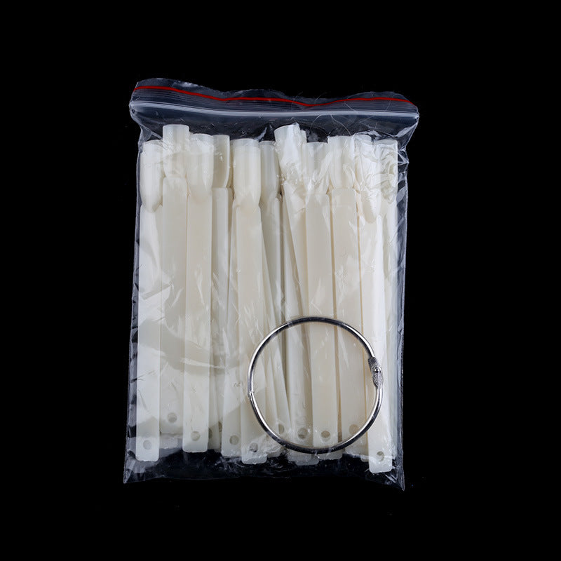 Fan-shaped nail polish color plate