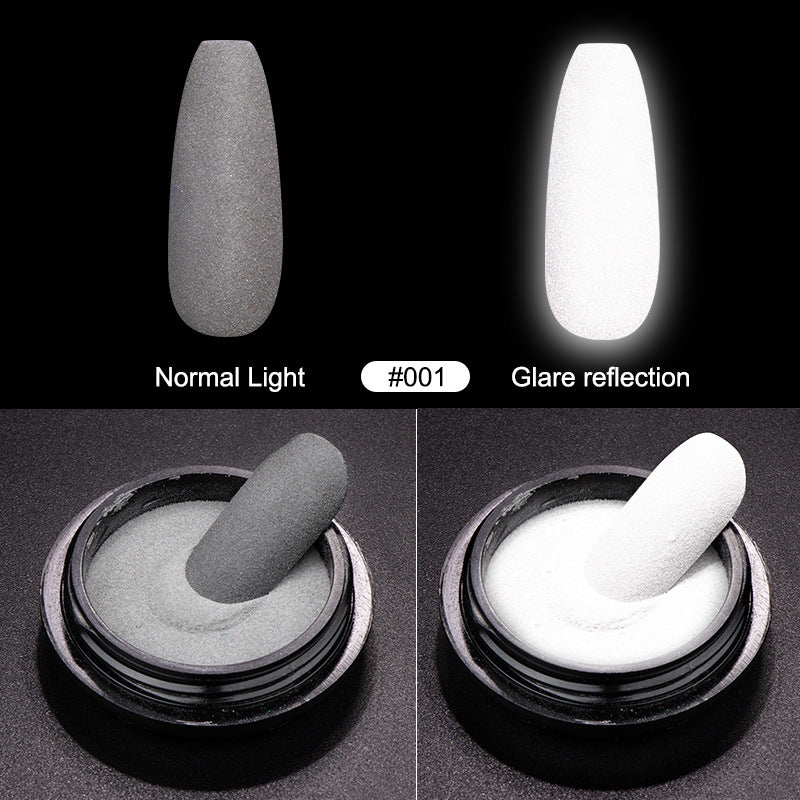 Manicure trampoline reflective powder