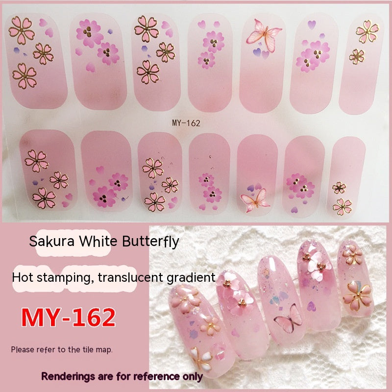 Baking-free Gel Three-dimensional Nail Stickers Full Paste Waterproof And Durable
