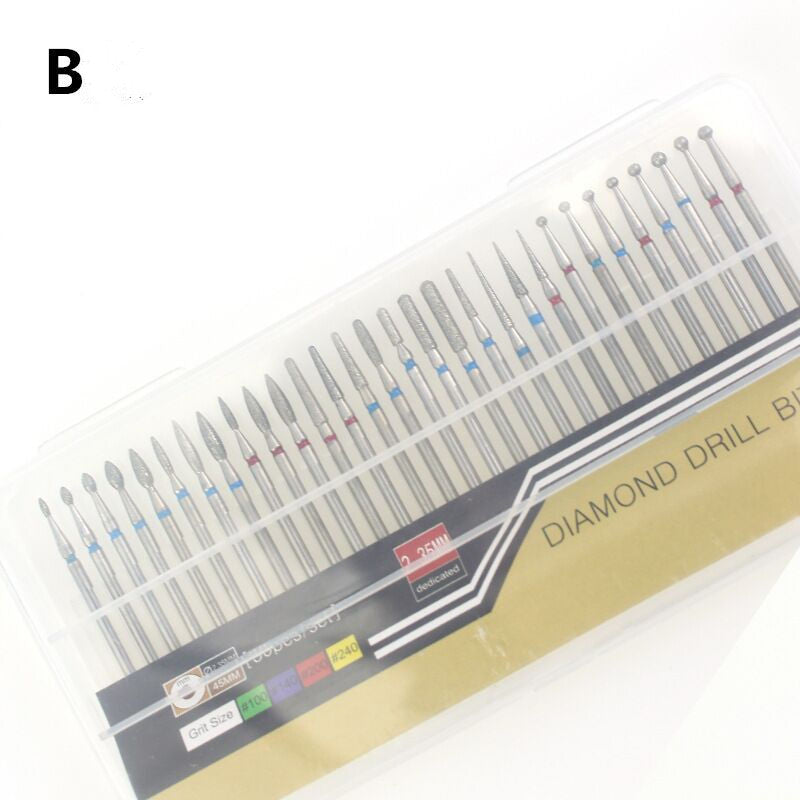 30pcs alloy grinding head diamond polishing tool set