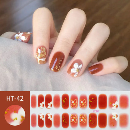 Hot Gold Star Moon Laser Nail Sticker