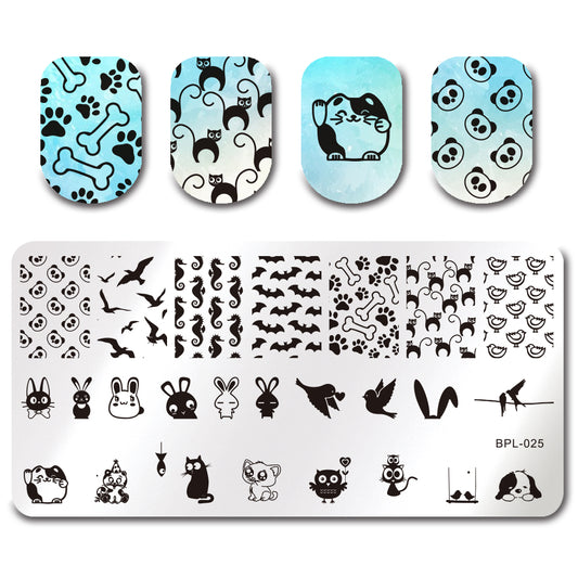 Nail print plate nail painting tool steel seal